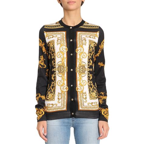 cardigan lunghi versace|versace ladies sweaters.